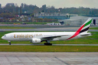 A6-EMD @ EGBB - Boeing 777-21H [27247] (Emirates Airlines) Birmingham Int'l~G 23/11/2004 - by Ray Barber