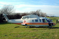 G-JCBJ @ EGBC - Sikorsky S-76C+ [760502] (J C Bamford Excavators Ltd) Cheltenham Racecourse~G 16/03/2004 - by Ray Barber