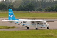 G-BCEN @ EGSH - Leaving Norwich with a new colour scheme. - by keithnewsome