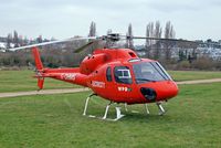 G-OHMS @ EGBC - Aerospatiale AS.355F1 Ecureuil II [5194] (Western Power Distribution) Cheltenham Racecourse~G 16/03/2012 - by Ray Barber