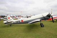 G-CBPM @ LFFQ - Yakovlev YAK-50, Static display, La Ferté-Alais airfield (LFFQ) Airshow 2015 - by Yves-Q