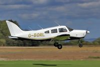 G-BORL @ EGBR - Arrival Rwy 10 - by glider