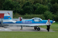 D-EDRS @ EDHE - Slingsby T67C-3 Firefly being tanked-up at Uetersen airfield, Germany - by Van Propeller