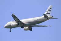 SX-DGK @ LFPG - Airbus A320-232, Short approach rwy 27R, Roissy Charles De Gaulle Airport (LFPG-CDG) - by Yves-Q