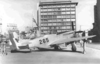 44-63577 - FAU-265 F-51D 44-63577  2nd. ExpoAeronautic (October 12th to 29th of 1957) in front of the City Hall of Montevideo, Uruguay. 1957. - by Uruguayan Air Force Archive (Aeronautic Museum)