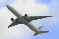 F-GSQF @ LFPG - Boeing 777-328 (ER), Take off Rwy 27L, Roissy Charles De Gaulle Airport (LFPG-CDG) - by Yves-Q