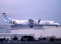 G-JEDO @ LFBO - Landing rwy 15R in FlyBe c/s with additional British European titles - by Shunn311