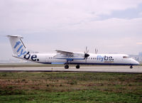 G-JEDT @ LFBO - Lining up rwy 15L for departure... FlyBe c/s with additional British European titles - by Shunn311