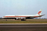 PH-MAU @ EHAM - Douglas DC-8-55 [45856] (Martinair Holland) Amsterdam-Schiphol~PH 29/08/1976. From a slide. - by Ray Barber