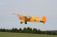 D-EDMW @ EDRV - This Piper L-18C is painted in the colours of the German Luftwaffe with the markings AC+515 at a sunny Wershofen - by lkuipers
