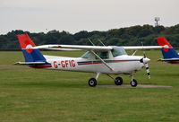 G-GFIG @ EGLD - Cessna 152 at Denham. Ex EI-CCP - by moxy