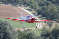 D-ENVI @ EDST - Final approach for the 2016 Hahnweide Oldtimer Fliegertreffen - by alanh