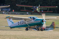 D-EGVE @ EDST - Touchdown at the 2016 Hahnweide Oldtimer Fliegertreffen - by alanh