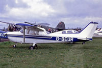 G-BEUR @ EGHA - Reims F.172M Skyhawk [1491] Compton Abbas~G @ 1984. From a slide. - by Ray Barber