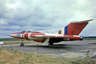 XH897 @ EGSU - Gloster Javelin FAW.9 [XH897] (Ex Royal Air Force) Duxford~G 28/06/1975. From a slide. - by Ray Barber