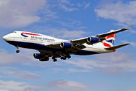 G-CIVD @ EGLL - Boeing 747-436 [27349] (British Airways) Heathrow~G 01/09/2006. On finals 27L. - by Ray Barber