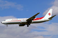 7T-VJO @ EGLL - Boeing 737-8D6 [30207] (Air Algerie) Heathrow~G 01/09/2006. On finals 27L. - by Ray Barber