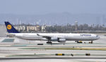 D-AIHU @ KLAX - Taxiing to gate at LAX - by Todd Royer