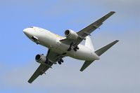 F-GIXS @ LFFQ - Boeing 737-36QCF, On display, La Ferté-Alais Airfield (LFFQ) Air show 2015 - by Yves-Q