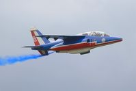 E85 @ LFFQ - Dassault-Dornier Alpha Jet E (F-UGFF), Athos 08 of Patrouille de France 2015, La Ferté-Alais airfield (LFFQ) Air show 2015 - by Yves-Q