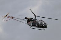 F-GKBS @ LFFQ - Eurocopter SE-313B Alouette II, La Ferté-Alais airfield (LFFQ) Air show 2015 - by Yves-Q