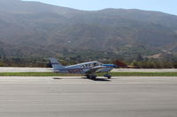 N16497 @ SZP - 1973 Piper PA-28-235 CHEROKEE CHARGER, Lycoming O-540-D4B5 235 Hp, landing roll Rwy 22, Young Eagles Flight - by Doug Robertson