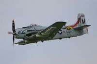 F-AZDP @ LFFQ - Douglas AD-4NA Skyraider, On display, La Ferté-Alais airfield (LFFQ) Air show 2015 - by Yves-Q