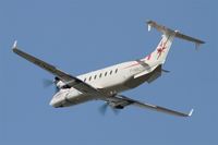 F-HBCG @ LFRN - Beech 1900D, Take off rwy 28, Rennes-St Jacques  airport (LFRN-RNS) - by Yves-Q