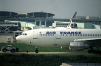 F-BVGT @ LFPG - Air France Airbus A300B4-203 being pulled across Paris Charles de Gaulle airport, 1983 - by Van Propeller