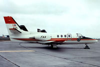 N10 @ EGVI - Cessna Citation I [500-0084] (FAA-Federal Aviation Administration) RAF Greenham Common~G 07/07/1974. From a slide not the best of images required a lot of cleaning.. - by Ray Barber