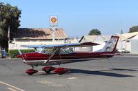 N22846 @ SZP - 1968 Cessna 150H, Continental O-200 100 Hp, spectacular bare metal polish and refinish! A standout beauty! Continental O-200 100 Hp, on Transient Ramp - by Doug Robertson