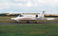 HB-VIF @ EGFH - Visiting Learjet 36A operated by Air Glaciers.
Summer 2001. - by Roger Winser