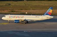 D-ASPG @ EDDK - Small Planet A320 arrived in CGN. - by FerryPNL
