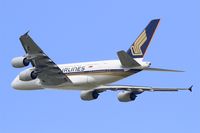 9V-SKS @ LFPG - Airbus A380-841, Take off rwy 27L, Roissy Charles De Gaulle airport (LFPG-CDG) - by Yves-Q