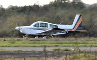 G-BIBT @ EGFH - Resident AA-5B Tiger departing Runway 10. - by Roger Winser