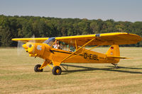 D-EIBL @ EDST - Taxying for departure at the 2016 Hahnweide Oldtimer Fliegertreffen - by alanh