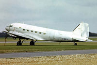 G-BGCF @ EGLK - Douglas DC-3C-47A-90-DL [20596] (Fairoaks Aviation Services) Blackbushe~G 25/04/1979. From a slide. - by Ray Barber