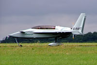 G-RAFT @ EGBP - Rutan Long-Ez [PFA 074A-10734] Kemble~G 02/07/2005. Note with title (longeze) in front of the cabin no hyphen between Long and eze and also the spelling of Eze  not Ez as normally used. - by Ray Barber