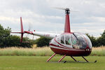 G-JARM @ X5FB - Robinson R44 Raven I, Fishburn Airfield, July 25th 2015. - by Malcolm Clarke