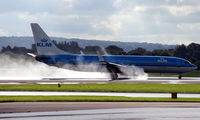 PH-BXL @ EGCC - Manchester arrival - by Clive Pattle