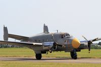 F-AZGE @ LFOT - Dassault MD-312 Flamant, Taxiing to parking area, Tours-St Symphorien Air Base 705 (LFOT-TUF) Open day 2015 - by Yves-Q