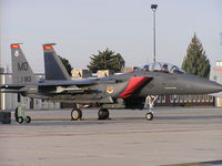 87-0183 @ KBOI - 389TH FIGHTER SQ Thunderbolts, 366th Fighter Wing, Mountain Home AFB, Idaho. Parked on Idaho Air Guard Ramp. - by Gerald Howard