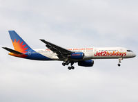 G-LSAJ @ LFBO - Landing rwy 14R in Jet2Holidays c/s - by Shunn311