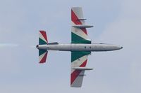 MM54538 @ LFOA - Italian Air Force Aermacchi MB-339PAN, N°10 of Frecce Tricolori Aerobatic Team 2016, On display, Avord Air Base 702 (LFOA) Open day 2016 - by Yves-Q