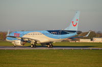 OO-JEM @ EGSH - Departing from Norwich, with TUI logos. - by Graham Reeve