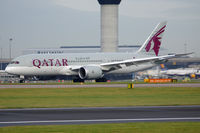 A7-BDA @ EGCC - Qatar Airways Boeing 787-8 Dreamliner flight QR27 arrival from Doha (DOH)