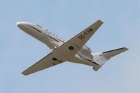 OE-FXM @ LFBD - Cessna 525A CitationJet CJ2+, Take off rwy 23, Bordeaux Mérignac airport (LFBD-BOD) - by Yves-Q