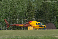 C-GGTO @ CYYD - At Highland Helicopters hangar. - by Remi Farvacque