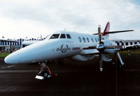 G-BTXG @ EGLF - On static display at the 1992 Farnborough International Air Show, scanned from slide. - by kenvidkid