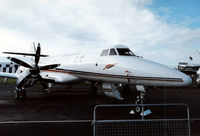 G-JMAC @ EGLF - On static display at the 1992 Farnborough International Air Show, scanned from slide. - by kenvidkid